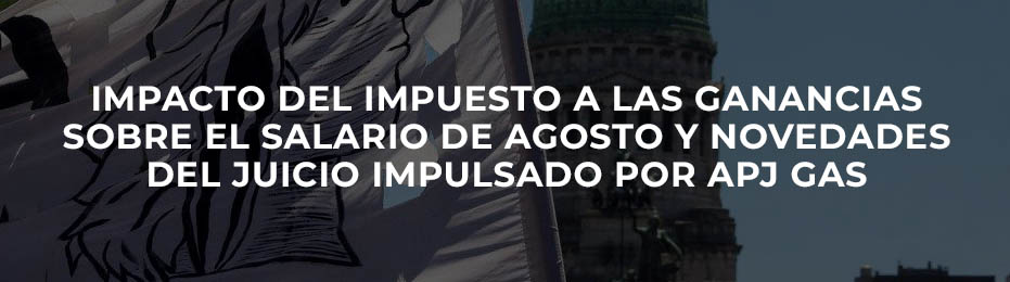 Impacto del impuesto a las ganancias sobre el salario de agosto y ...